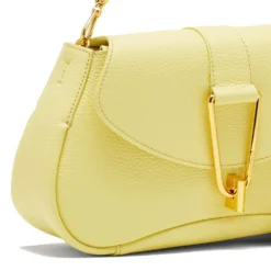 Borsa Donna a Mano con Tracolla COCCINELLE in Pelle linea Himma colore Lime Wash