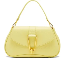 Borsa Donna a Mano con Tracolla COCCINELLE in Pelle linea Himma colore Lime Wash