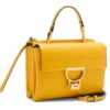Borsa Donna a Mano con Tracolla COCCINELLE Linea Arlettis in Pelle colore Soleado