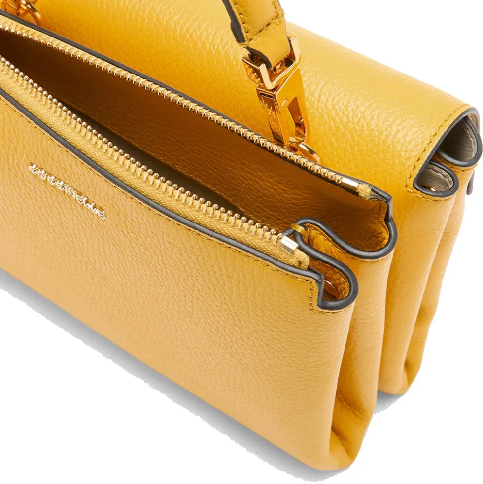 Borsa Donna a Mano con Tracolla COCCINELLE Linea Arlettis in Pelle colore Soleado