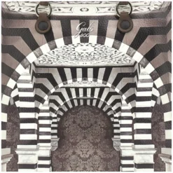 Borsa Donna a Mano con Tracolla GABS G3 PLUS Large in Pelle stampa Portone B/N