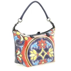 Borsa Donna a Mano con Tracolla GABS G3 PLUS Medium in Pelle stampa Maioliche