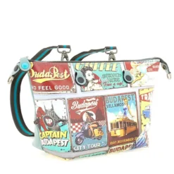 Borsa Donna a Mano con Tracolla GABS G3 PLUS Medium in Pelle stampa Budapest