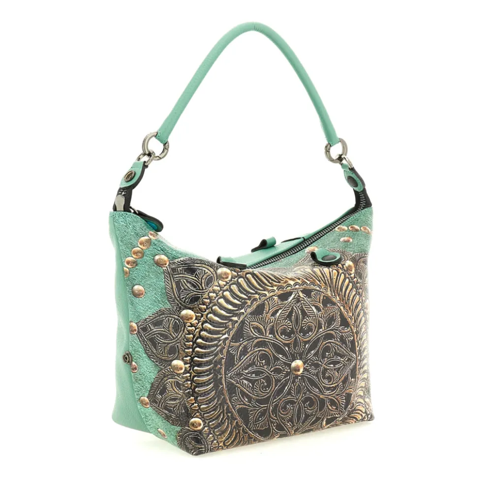 Borsa Donna a Mano con Tracolla GABS G3 PLUS Medium in Pelle stampa Rosone