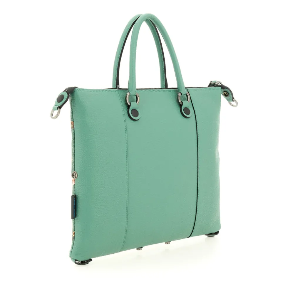Borsa Donna a Mano con Tracolla GABS G3 PLUS Medium in Pelle stampa Rosone