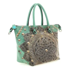Borsa Donna a Mano con Tracolla GABS G3 PLUS Medium in Pelle stampa Rosone
