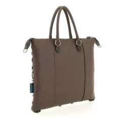 Borsa Donna a Mano con Tracolla GABS G3 PLUS Medium in Pelle stampa Portone B/N