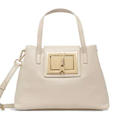 Borsa Donna a Mano con Tracolla LOVE MOSCHINO linea Clothespin Avorio