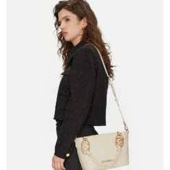 Borsa Donna a Mano con Tracolla LOVE MOSCHINO linea Jewel Avorio