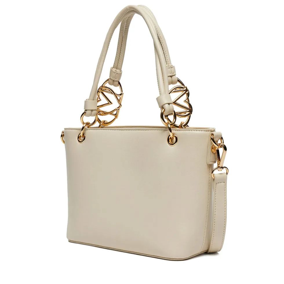 Borsa Donna a Mano con Tracolla LOVE MOSCHINO linea Jewel Avorio