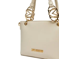 Borsa Donna a Mano con Tracolla LOVE MOSCHINO linea Jewel Avorio