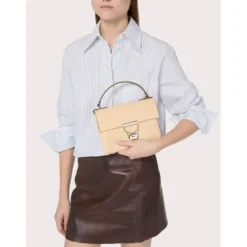 Borsa Donna a Mano con Tracolla COCCINELLE in Pelle Linea Arlettis Mini colore Rosewood