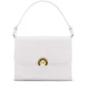Borsa Donna a Mano con Tracolla COCCINELLE linea Binxie in Pelle Brillant White
