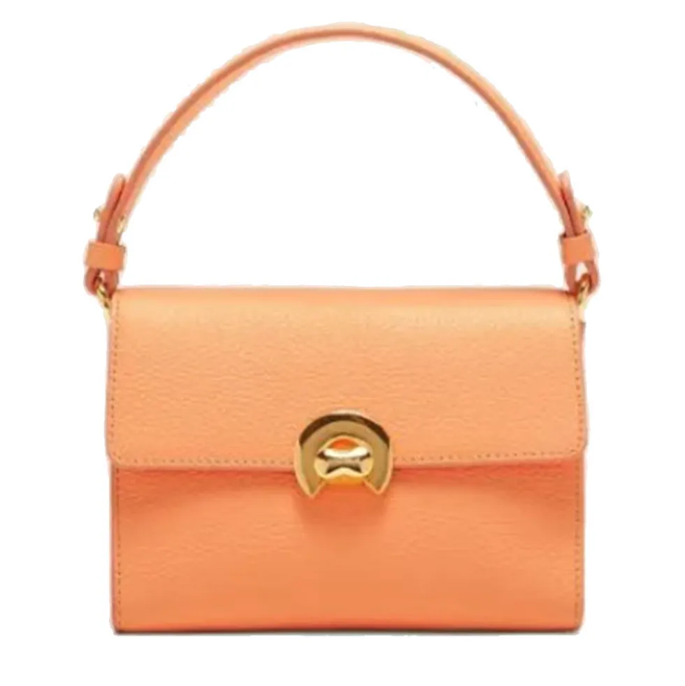 Borsa Donna a Mano con Tracolla COCCINELLE in Pelle linea Binxie Small colore Sunrise
