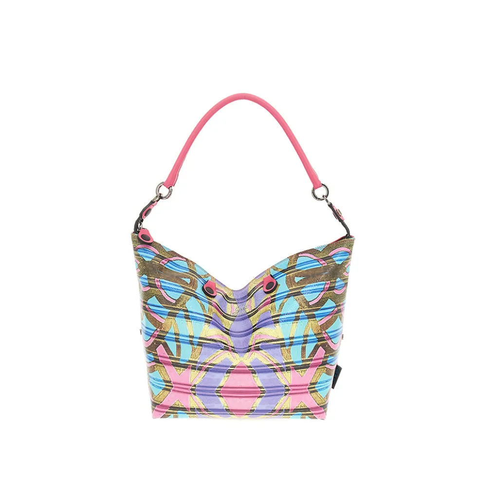 Borsa Donna a Mano con Tracolla GABS G3 PLUS Large in Pelle stampa Maori
