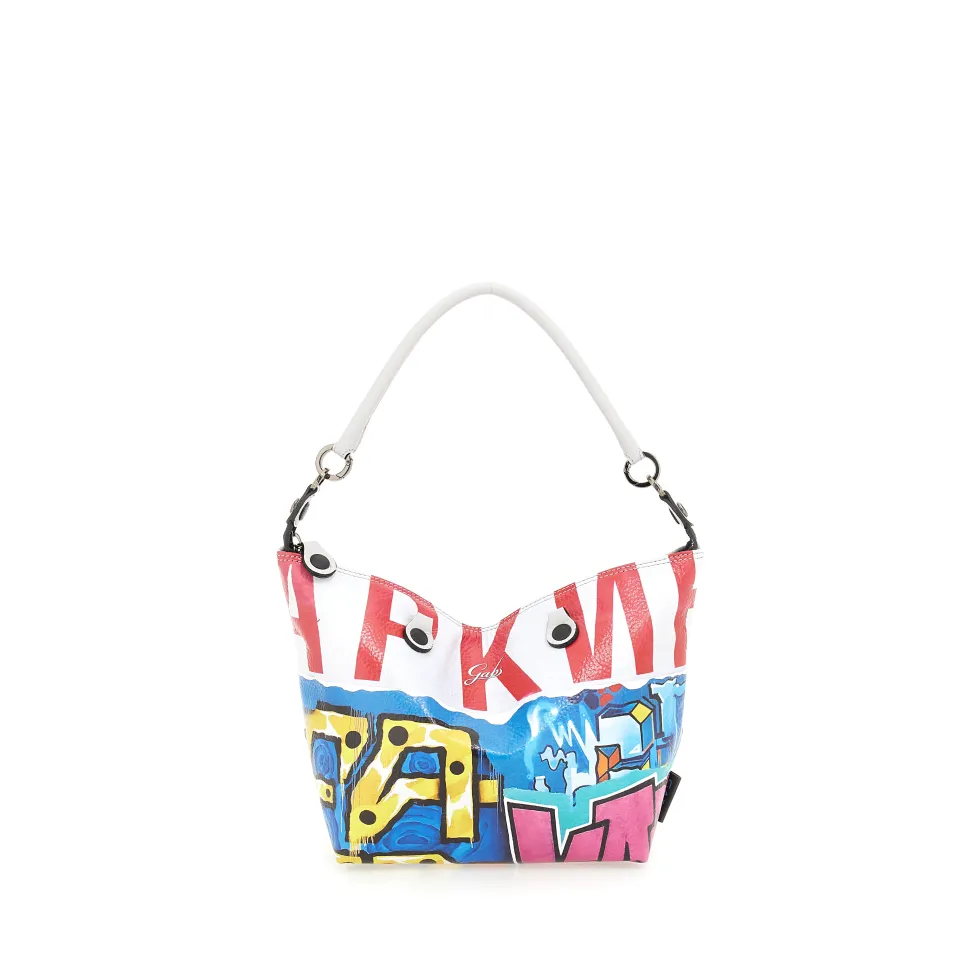 Borsa Donna a Mano con Tracolla GABS G3 PLUS Trip in Pelle stampa Graffiti Large