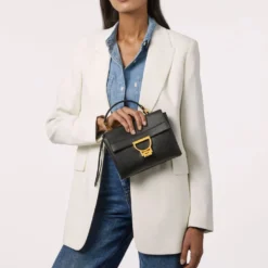 Borsa Donna a Mano con Tracolla COCCINELLE in Pelle Linea Arlettis colore Nero - E1MD555B701