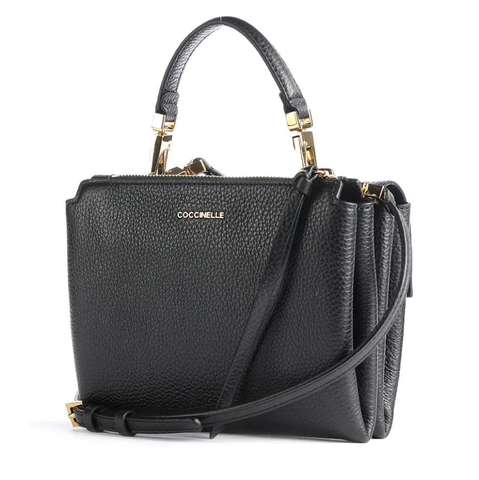Borsa Donna a Mano con Tracolla COCCINELLE in Pelle Linea Arlettis colore Nero - E1MD555B701
