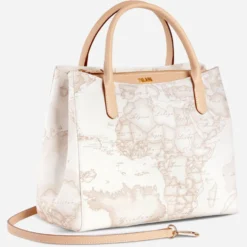 Borsa Donna a Mano con Tracolla 1A Classe Alviero Martini linea Geo White E003