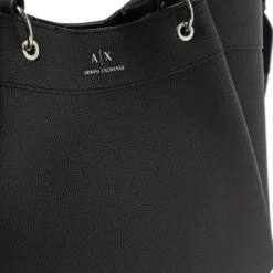 Borsa Donna a Mano con Tracolla Logata ARMANI EXCHANGE Colore Nero Misura Grande