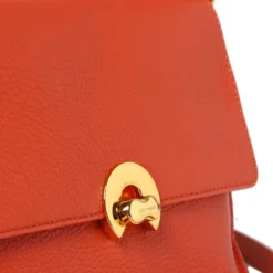 Borsa Donna a Mano con Tracolla COCCINELLE in Pelle linea Binxie colore Tangerine