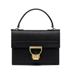 Borsa Donna a Mano con Tracolla COCCINELLE in Pelle Linea Arlettis Mini colore Nero