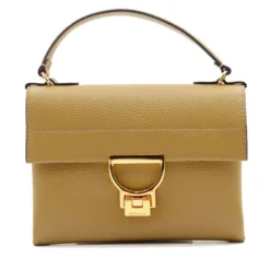 Borsa Donna a Mano con Tracolla COCCINELLE in Pelle Linea Arlettis Mini colore Seagrass
