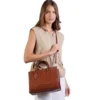 Borsa Donna a Mano Grande THE BRIDGE linea Ida in Pelle Marrone
