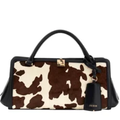 Borsa Donna a Mano GUESS Linea Audrey Fantasia Cow