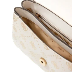 Borsa Donna a Mano GUESS Linea Melinda Colore Off White Logo Misura Piccola
