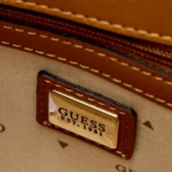 Borsa Donna a Mano GUESS Linea Melinda Colore Latte Logo Misura Piccola