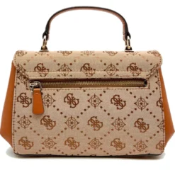 Borsa Donna a Mano GUESS Linea Melinda Colore Latte Logo Misura Piccola