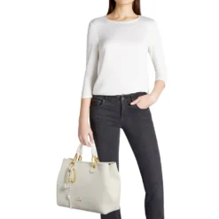 Borsa Donna a Mano Large BRACCIALINI linea Beth Bianco