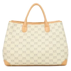 Borsa Donna a Mano Large BRACCIALINI linea Monogram in Pelle Beige