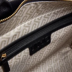 Borsa Donna a Mano Large LIU JO Better stampa Bottalata Nera con Charm