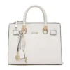 Borsa Donna a Mano LIU JO Better effetto Bottalato color Crema con Charm