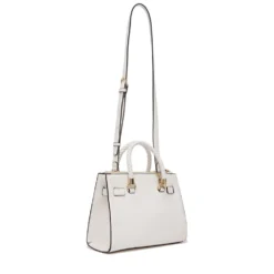 Borsa Donna a Mano LIU JO Better effetto Bottalato color Crema con Charm