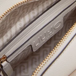 Borsa Donna a Mano LIU JO Better stampa Bottalata color Crema con Charm