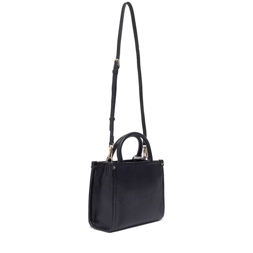 Borsa Donna a Mano LIU JO Better stampa Bottalata Nera con Charm
