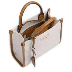 Borsa Donna a Mano LIU JO stampa Monogram Bianco