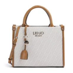 Borsa Donna a Mano LIU JO stampa Monogram Bianco