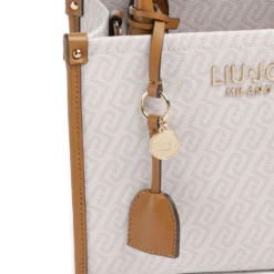 Borsa Donna a Mano LIU JO stampa Monogram Bianco
