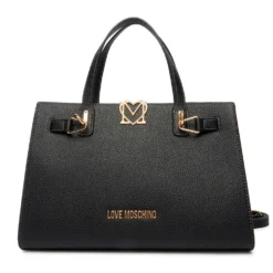 Borsa Donna a Mano LOVE MOSCHINO linea Soft Sculpt Nera
