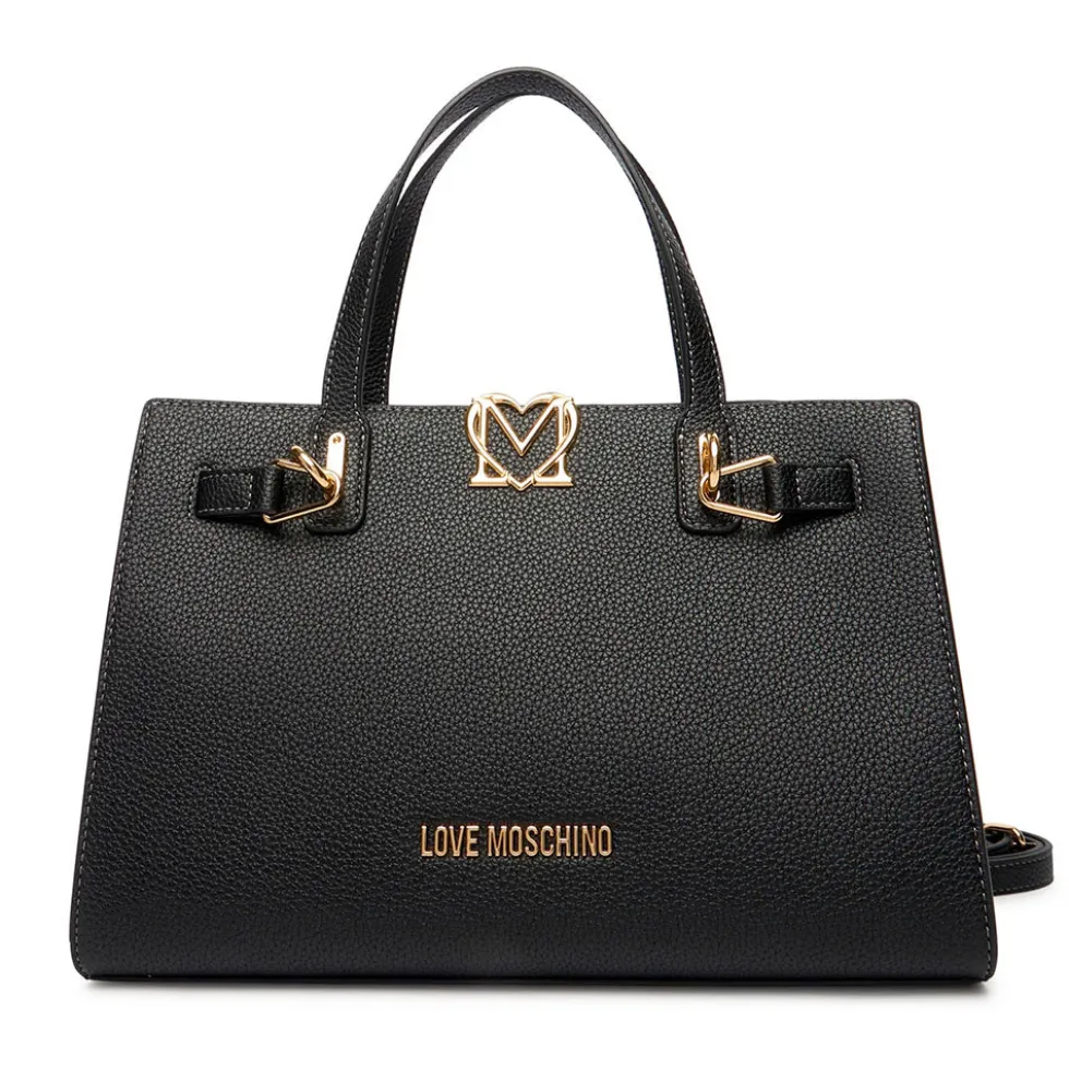 Borsa Donna a Mano LOVE MOSCHINO linea Soft Sculpt Nera