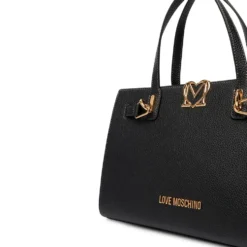 Borsa Donna a Mano LOVE MOSCHINO linea Soft Sculpt Nera