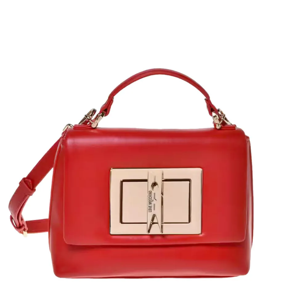Borsa Donna a Mano LOVE MOSCHINO linea Clothespin Rosso