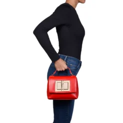 Borsa Donna a Mano LOVE MOSCHINO linea Clothespin Rosso