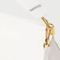 Borsa Donna a Mano Media COCCINELLE in Pelle linea Spin colore Brillant White - Celadon Green