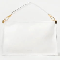 Borsa Donna a Mano Media COCCINELLE in Pelle linea Spin colore Brillant White - Celadon Green
