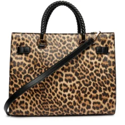 Borsa Donna a Mano Media LIU JO stampa Animalier con Charm